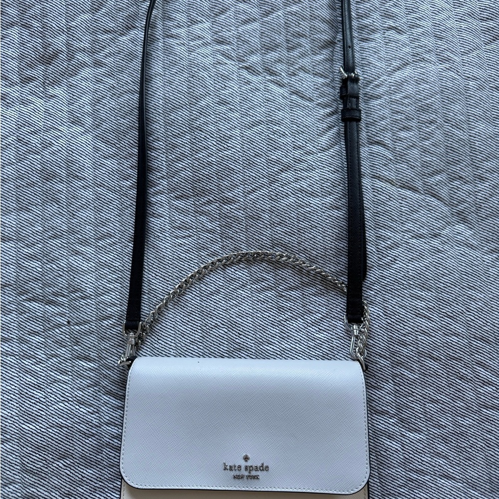 Kate Spade Gray, Cream & black Crossbody Bag